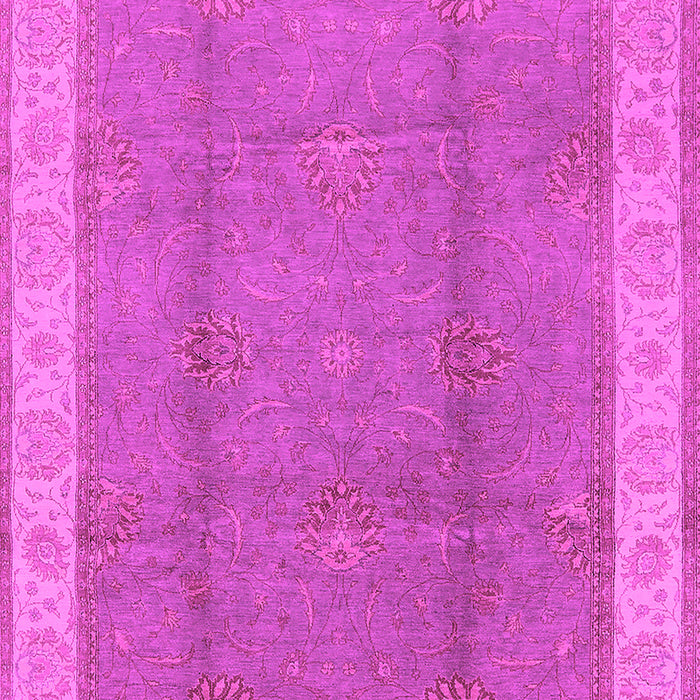 Machine Washable Oriental Pink Traditional Rug, wshurb510pnk