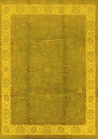 Oriental Yellow Traditional Rug, urb510yw