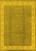 Oriental Yellow Traditional Rug, urb510yw