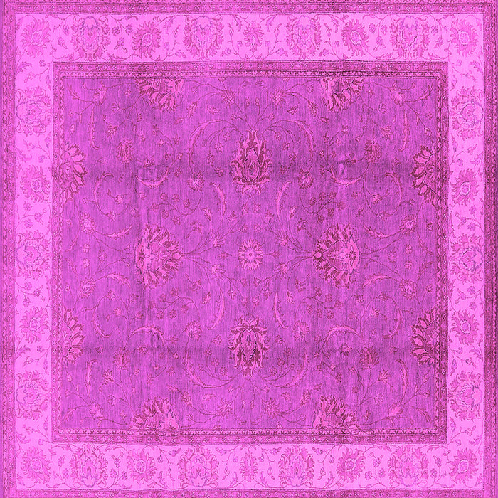 Square Oriental Pink Traditional Rug, urb510pnk
