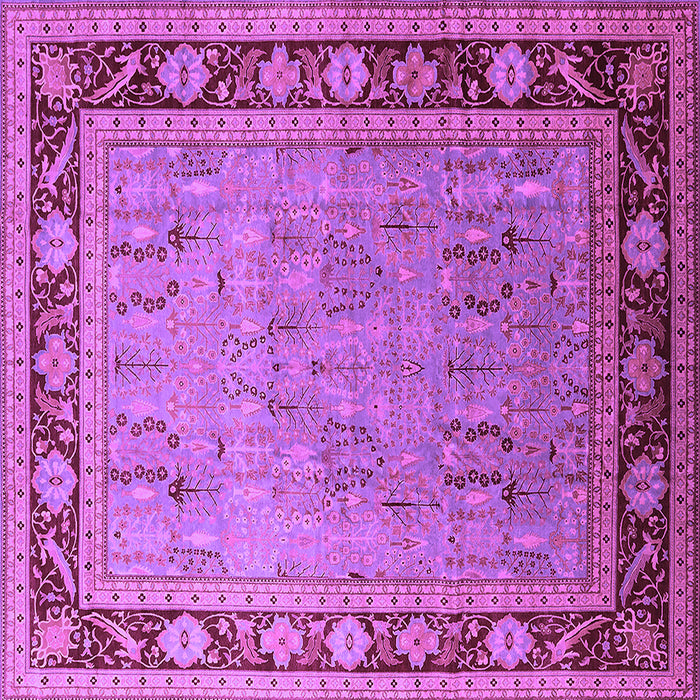 Square Oriental Purple Industrial Rug, urb511pur