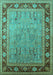 Oriental Turquoise Industrial Rug, urb511turq