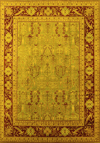 Oriental Yellow Industrial Rug, urb511yw