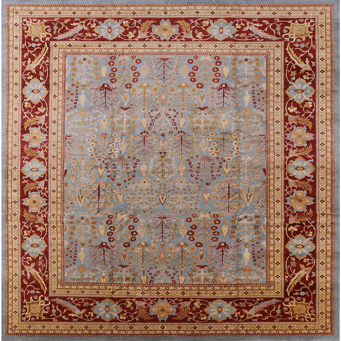 Square Machine Washable Industrial Modern Mahogany Brown Rug, wshurb511