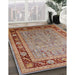 Machine Washable Industrial Modern Mahogany Brown Rug in a Family Room, wshurb511