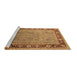 Sideview of Machine Washable Oriental Brown Industrial Rug, wshurb511brn