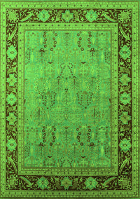 Oriental Green Industrial Rug, urb511grn