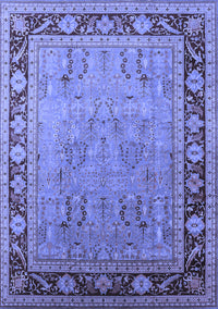 Oriental Blue Industrial Rug, urb511blu