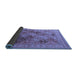 Sideview of Oriental Blue Industrial Rug, urb512blu