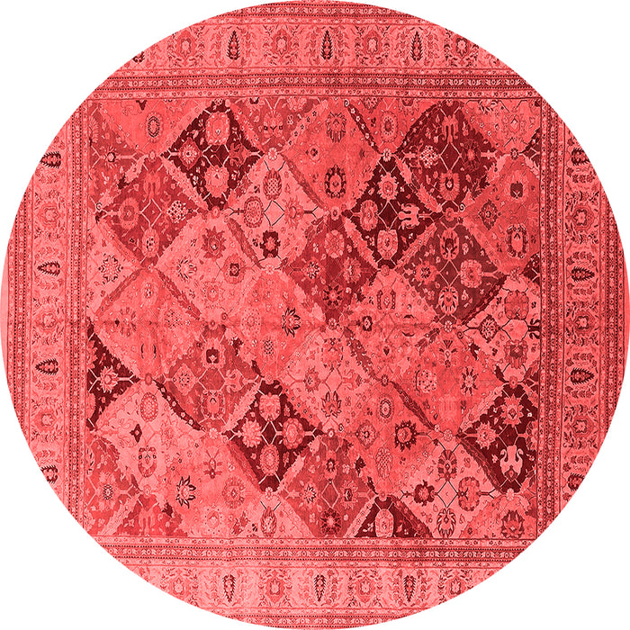 Machine Washable Oriental Red Industrial Rug, wshurb512red