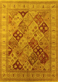 Oriental Yellow Industrial Rug, urb512yw