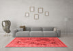 Industrial Red Washable Rugs