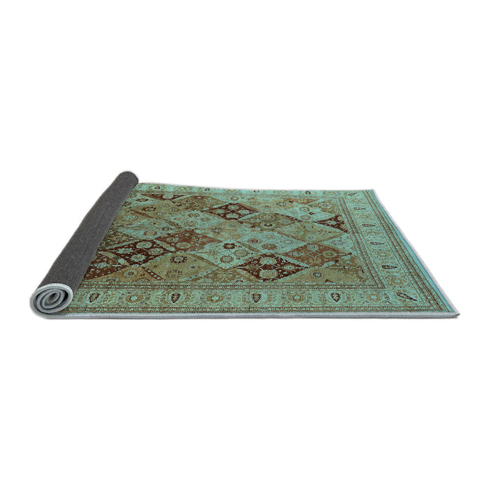 Sideview of Oriental Light Blue Industrial Rug, urb512lblu