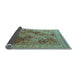 Sideview of Oriental Light Blue Industrial Rug, urb512lblu