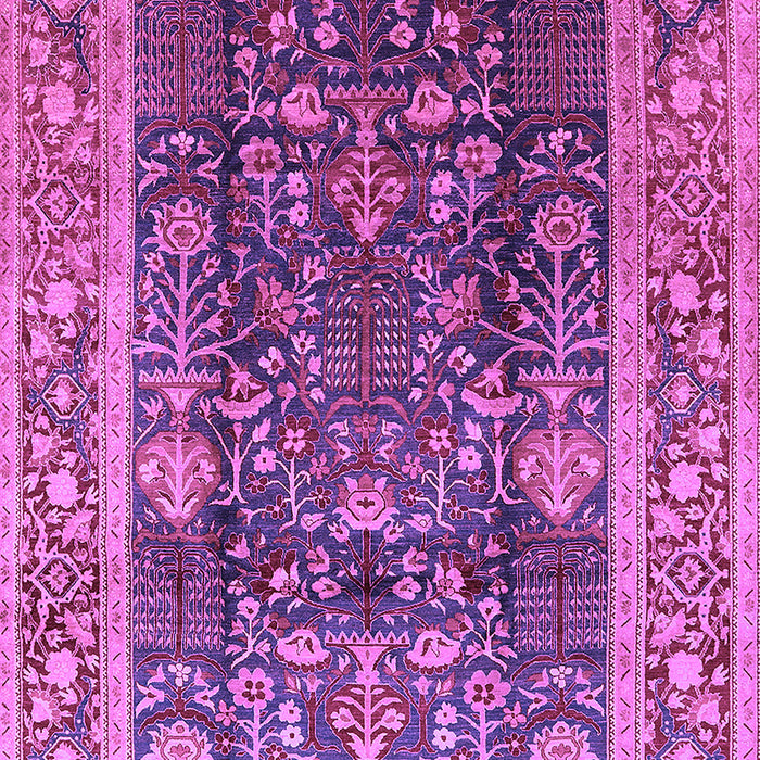 Machine Washable Oriental Purple Traditional Area Rugs, wshurb513pur