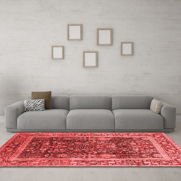 Traditional Red Washable Rugs