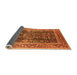 Sideview of Oriental Orange Traditional Rug, urb513org