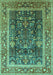 Oriental Turquoise Traditional Rug, urb513turq
