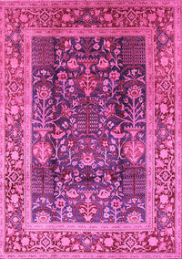 Oriental Pink Traditional Rug, urb513pnk