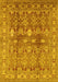 Oriental Yellow Traditional Rug, urb514yw