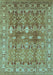 Oriental Light Blue Traditional Rug, urb514lblu