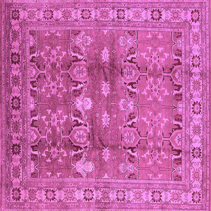 Square Oriental Purple Traditional Rug, urb514pur