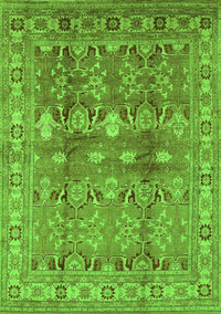 Oriental Green Traditional Rug, urb514grn