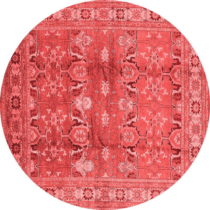 Machine Washable Oriental Red Traditional Rug, wshurb514red
