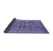 Sideview of Oriental Blue Traditional Rug, urb514blu