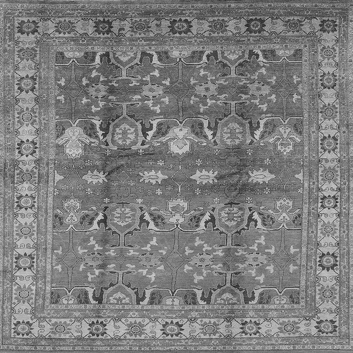 Square Oriental Gray Traditional Rug, urb514gry