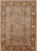 Machine Washable Industrial Modern Light Copper Gold Rug, wshurb515