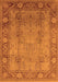Oriental Orange Traditional Rug, urb515org