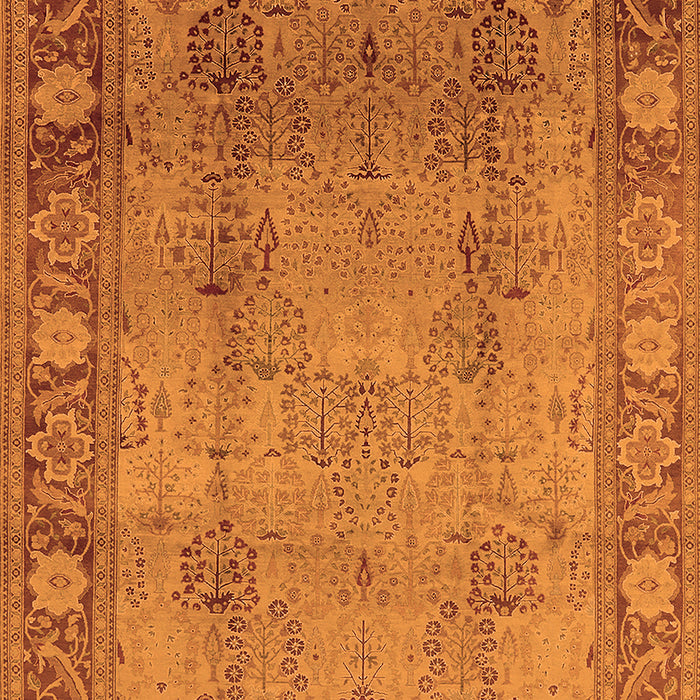 Oriental Orange Traditional Rug, urb515org