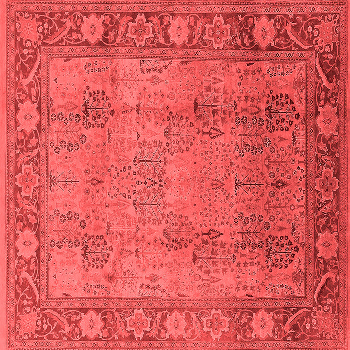 Machine Washable Oriental Red Traditional Rug, wshurb515red