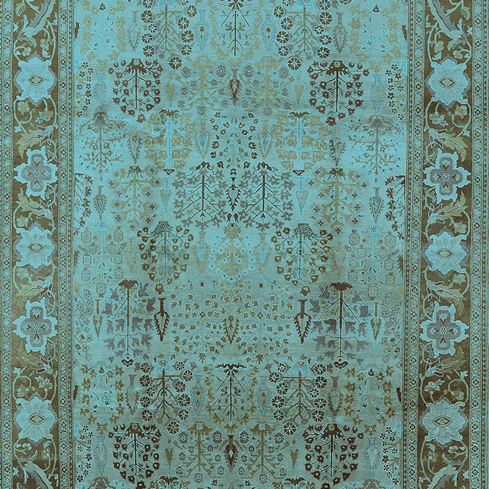 Oriental Light Blue Traditional Rug, urb515lblu