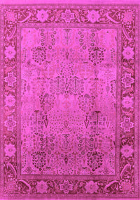 Oriental Pink Traditional Rug, urb515pnk