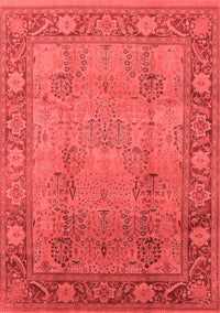 Oriental Red Traditional Rug, urb515red