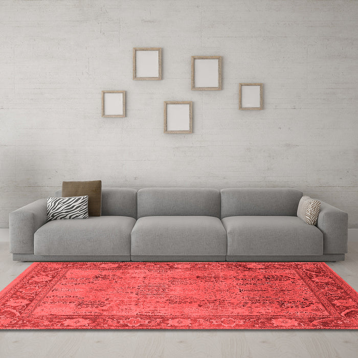 Traditional Red Washable Rugs