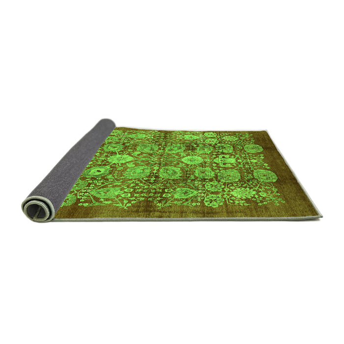 Sideview of Oriental Green Industrial Rug, urb516grn