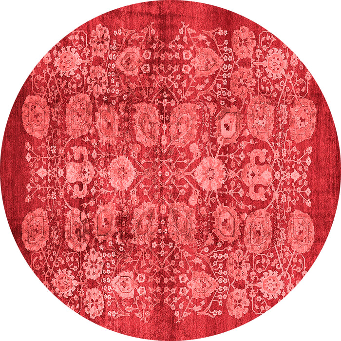 Machine Washable Oriental Red Industrial Rug, wshurb516red