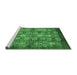 Sideview of Machine Washable Oriental Emerald Green Industrial Area Rugs, wshurb516emgrn