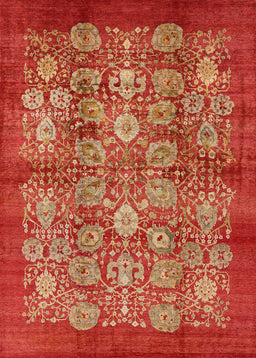 Mid-Century Modern Red Oriental Rug, urb516