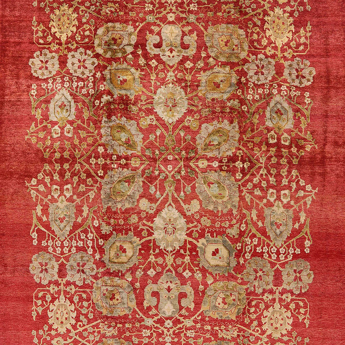 Mid-Century Modern Red Oriental Rug, urb516