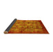 Sideview of Oriental Yellow Industrial Rug, urb516yw