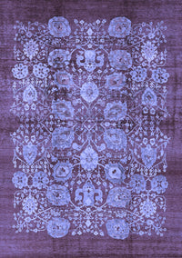 Oriental Blue Industrial Rug, urb516blu