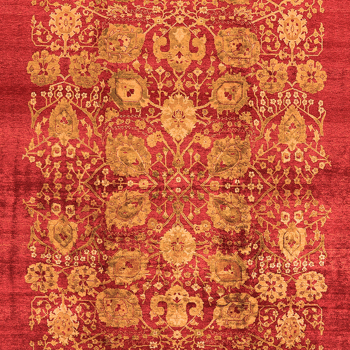 Machine Washable Oriental Orange Industrial Area Rugs, wshurb516org