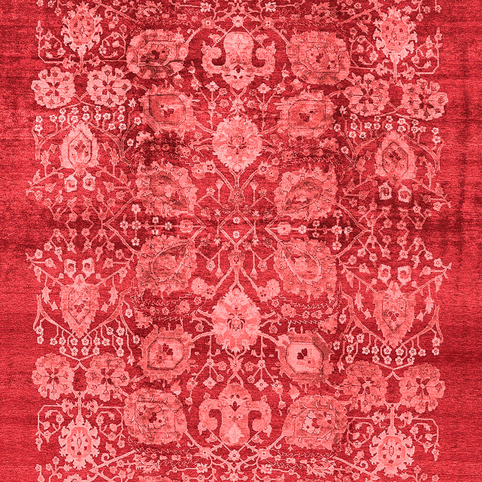 Machine Washable Oriental Red Industrial Rug, wshurb516red