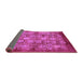 Sideview of Oriental Purple Industrial Rug, urb516pur