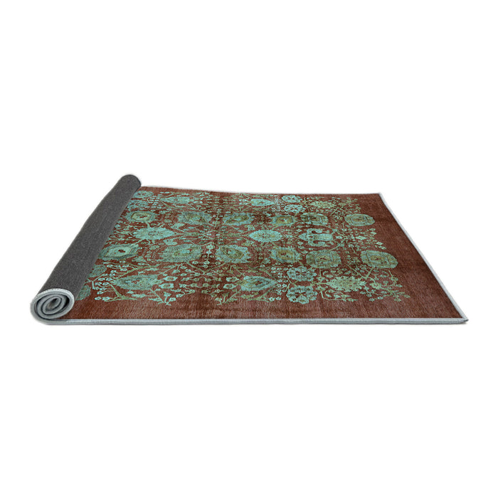 Sideview of Oriental Light Blue Industrial Rug, urb516lblu