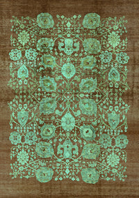 Oriental Turquoise Industrial Rug, urb516turq